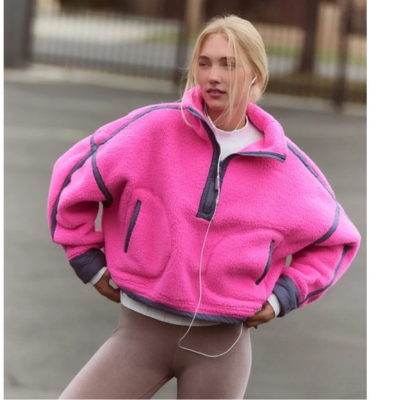 FP Movement by Free People Jackets & Blazers - FP Movement by Free People Mountain High Fleece 1/2 Zip